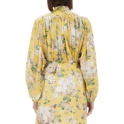 BLOUSE WITH FLORAL PATTERN