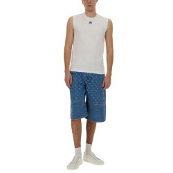 TANK TOP WITH EMBROIDERED MOON LOGO