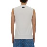 TANK TOP WITH EMBROIDERED MOON LOGO