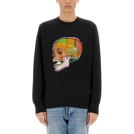 "SKULL SKETCH" PRINT SWEATSHIRT
