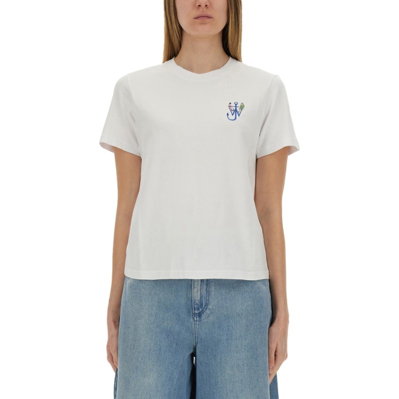 T-SHIRT WITH LOGO AND PRINT