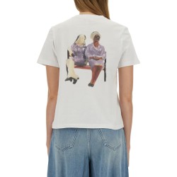 T-SHIRT WITH LOGO AND PRINT