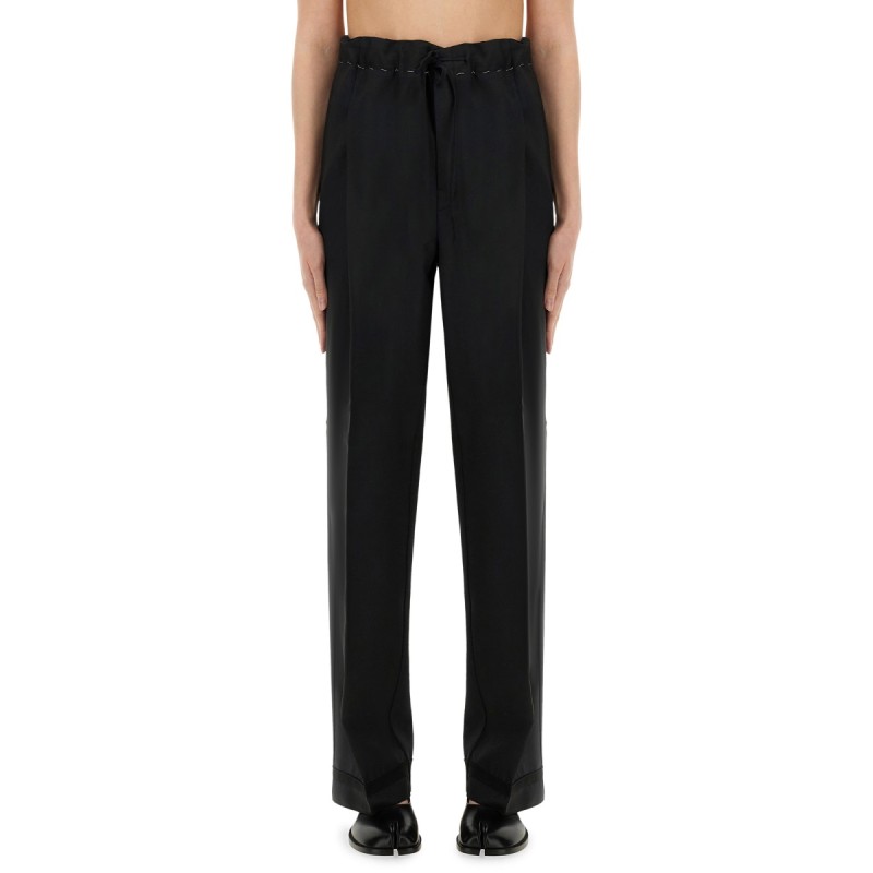 WOOL AND MOHAIR PANTS