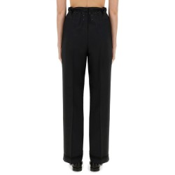WOOL AND MOHAIR PANTS