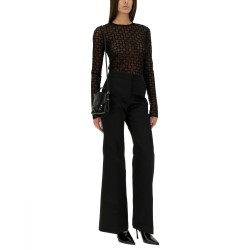 MONOGRAM TULLE BODYSUIT