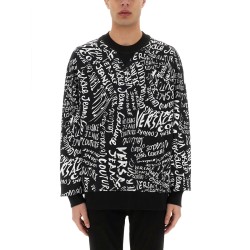 SWEATSHIRT WITH LOGOMANIA PRINT