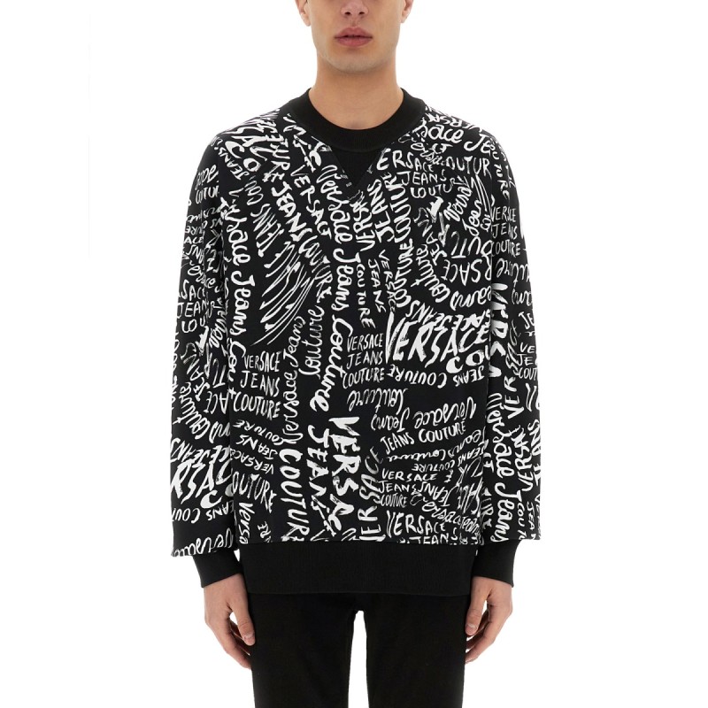 SWEATSHIRT WITH LOGOMANIA PRINT