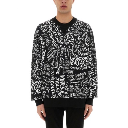 SWEATSHIRT WITH LOGOMANIA PRINT