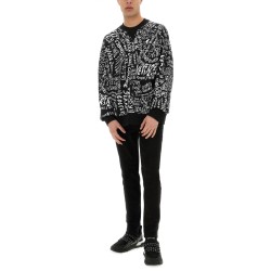 SWEATSHIRT WITH LOGOMANIA PRINT