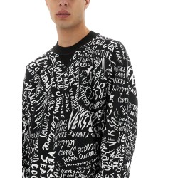 SWEATSHIRT WITH LOGOMANIA PRINT