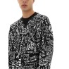 SWEATSHIRT WITH LOGOMANIA PRINT