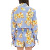 CROPPED SHIRT "BEACH UMBRELLAS"