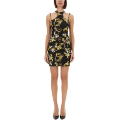 MINI DRESS WITH "OUTLINE BAROQUE" PRINT