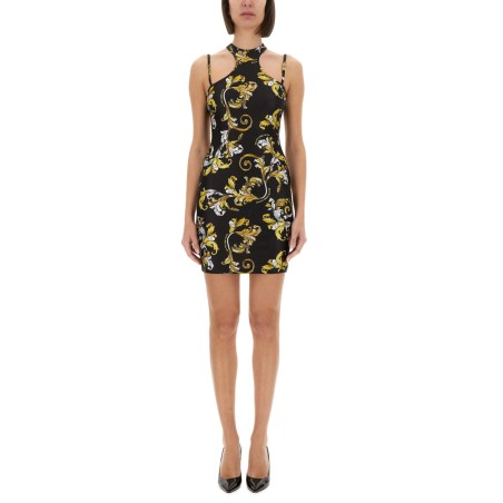 MINI DRESS WITH "OUTLINE BAROQUE" PRINT
