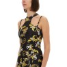 MINI DRESS WITH "OUTLINE BAROQUE" PRINT