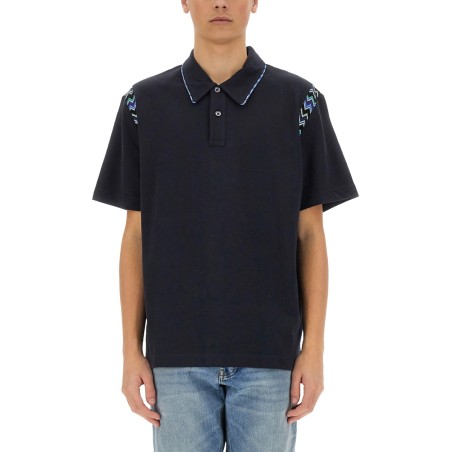 POLO SHIRT WITH ZIG ZAG EMBROIDERY