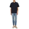 POLO SHIRT WITH ZIG ZAG EMBROIDERY