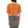 CROPPED MESH TOP
