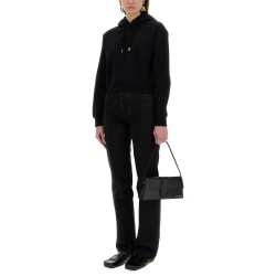 "THE SWEATSHIRT" WITH GROSGRAIN HOOD