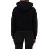 "THE SWEATSHIRT" WITH GROSGRAIN HOOD