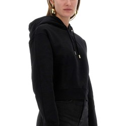"THE SWEATSHIRT" WITH GROSGRAIN HOOD