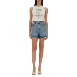 CROPPED TOP WITH PRINT