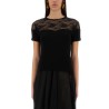 TOP WITH LACE INSERT