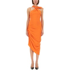 ASYMMETRICAL MIDI DRESS
