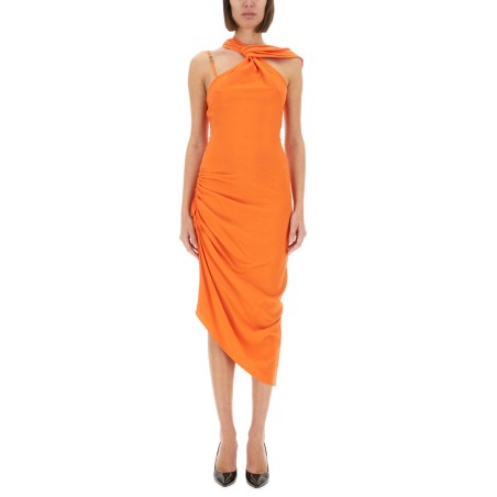 ASYMMETRICAL MIDI DRESS
