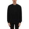 SWEATSHIRT WITH LOGO ON THE COLLAR