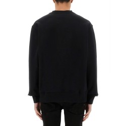 SWEATSHIRT WITH LOGO ON THE COLLAR