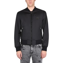 JACKET WITH LOGO PLAQUE