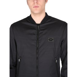 JACKET WITH LOGO PLAQUE
