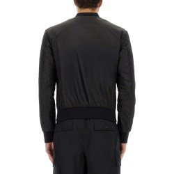 JACKET WITH LOGO PLAQUE