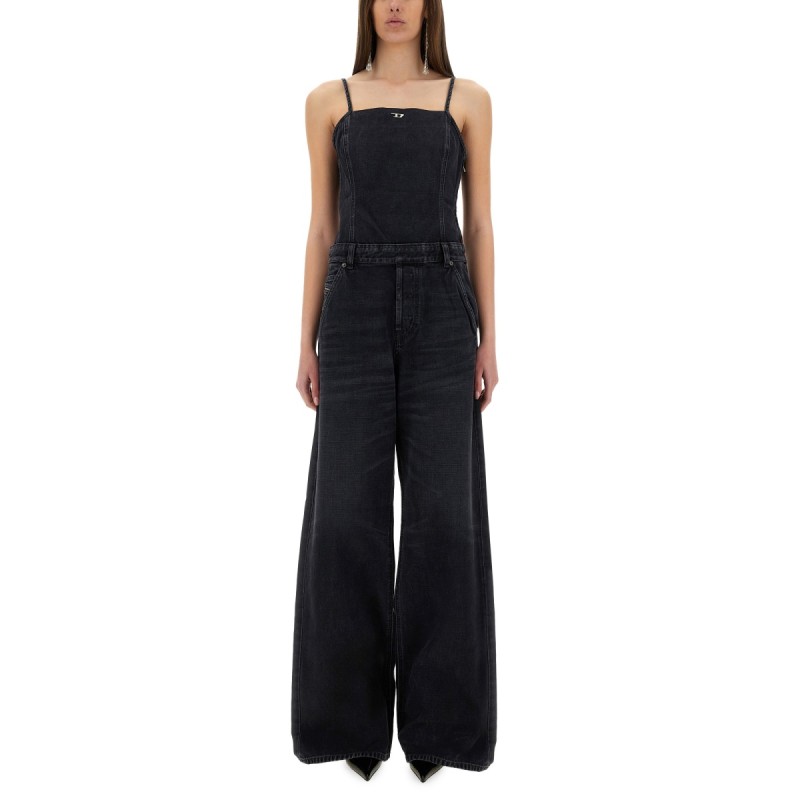 JUMPSUIT WITH DENIM STRAPS