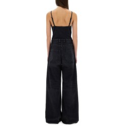 JUMPSUIT WITH DENIM STRAPS