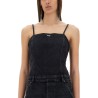 JUMPSUIT WITH DENIM STRAPS