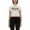 T-SHIRT WITH CRYSTALS "OUTLINE BAROQUE"