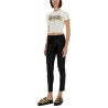 T-SHIRT WITH CRYSTALS "OUTLINE BAROQUE"