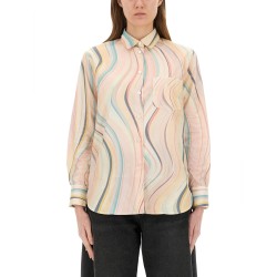 "FADED SWIRL" PRINT SHIRT