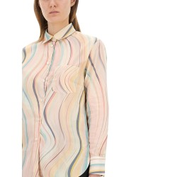 "FADED SWIRL" PRINT SHIRT