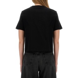 CROPPED T-SHIRT WITH "ANCHOR JWA" LOGO