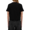 CROPPED T-SHIRT WITH "ANCHOR JWA" LOGO
