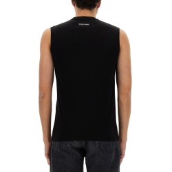 TANK TOP WITH EMBROIDERED MOON LOGO