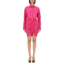 CHEMISIER DRESS WITH RUFFLES