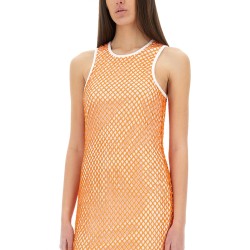 MESH AND SEQUIN DRESS