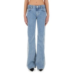 TWO-TONE DENIM JEANS