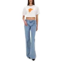 TWO-TONE DENIM JEANS