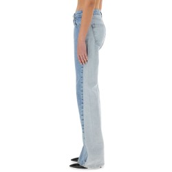 TWO-TONE DENIM JEANS