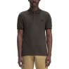 COTTON PIQUE POLO SHIRT WITH DOUBLE STRIPE